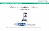 Codamotion User Guide - University of Exeter · 2. Position Coda CX1 ... Remove the three black cover caps from each Coda CX1 unit. - Please replace at end of session Coda hub Coda