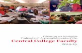 Celebrating our Scholarship Professional …departments.central.edu/academicaffairs/files/2015/06/2014-15...Professional Accomplishments of the Central College Faculty. ... Professional