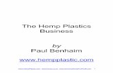 Hemp Plastics Industry - Growing Empowered · The Hemp Plastics Business by ... At this time, Europe continues to be the largest ... new study, “Biodegradable Polymers”.)