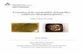 Evaluation of the sustainability of hemp fiber reinforced ... · This study is based on hemp fiber reinforced wheat gluten (WG) composites, which are an example of fully plant based