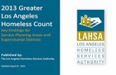2013 Greater Los Angeles Homeless Count - LAHSA …documents.lahsa.org/planning/homelesscount/2013/HC13-Results-by... · 2013 Greater Los Angeles Homeless Count Key Findings – Service