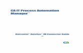 CA IT Process Automation Manager · described in the CA IT Process Automation Manager User Guide. ... refer to the Unicenter AutoSys Job Management UNIX Implementation Guide. Installation
