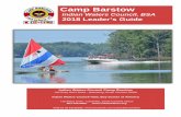 Camp Barstow - scoutingevent.com · Camp Barstow Indian Waters Council, BSA . 2018 Leader’s Guide . ... 81° 35.980’ W . 8 . 9 1. Pre-Camp Checklist and Procedures . Calendar