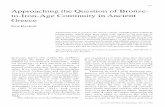 Approaching the Question of Bronze- to-Iron-Age Continuity ... · Approaching the Question of Bronze-to-Iron-Age Continuity in Ancient Greece Eva Rystedt ... Lefkandi on Euboia exposed