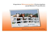Equine Biosecurity Principles and Best Practicesalbertaequestrian.com/wp-content/uploads/2015/03/2014_biosecurity... · EqEqui r ine B oscq o BrtsB ycu Prpsncillaprsorat 6 Equine
