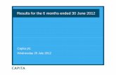 Capita plc Wednesdayyy 25 July 2012investors.capita.co.uk/~/media/Files/C/Capita-IR/documents/h1-2012... · Capita plc Wednesdayyy 25 July 2012 . Agenda 1. ... Maggi Bell, Business