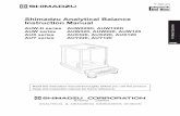 Shimadzu Analytical Balance Instruction Manual · Shimadzu Analytical Balance Instruction Manual AUW-D series AUW220D, ... This manual includes the command codes and information needed