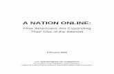 How Americans Are Expanding Their Use of the Internet · Joint Project Team NTIA ESA ... CONCLUSION ... A NATION ONLINE: How Americans Are Expanding Their Use of the Internet Economics