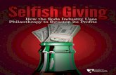 Selfish Giving - Center for Science in the Public Interest · Selfish Giving How the Soda Industry Uses Philanthropy to ... The beverage industry uses cause-related marketing (CRM)