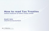 How to read Tax Treaties - Chartered Accountants · How to read Tax Treaties Salient features of select Indian DTAA Arpit Jain Chartered Accountant