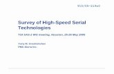 Survey of H/S Serial Technologies - T10 Technical Committee · Survey of High-Speed Serial Technologies ... Survey of High-Speed Serial Technologies Y.Greshishchev. 15 NRZ Spectrum
