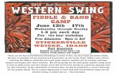2018 - Rus Davis Memorial Western Swing - stickerville.org · coaching the fiddlers, guitarists will coach guitar players, ... We will be giving out CDs with great western swing tunes