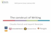 Claudia Harsch and Jayanti Banerjee - ealta.eu.org SuSch 2016... · Claudia Harsch and Jayanti Banerjee EALTA Summer School, ... Brown, H. D. (1994). ... Language Assessment Quarterly,