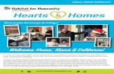 Hearts & Homes - Habitat Chesapeake · 2018-02-13 · Hearts & Homes The song “This ... when 300+ Stanley Black & Decker employees hung drywall and painted. ... merger between Habitat