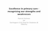 Excellence in primary care - recognising our strengths and ... · Excellence in primary care - recognising our strengths and ... Hex N et al. Diabet. ... Excellence in primary care