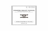 E VISAKHA VALLEY SCHOOL Prospe 2018-19.pdf · I. Introduction : Visakha Valley School, ... the All India Secondary School Examination at the end of X ... On the grounds of indiscipline