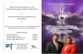 Thank You for joining us in our 21st Pastoral Appreciation ...nhat.org/wp-content/uploads/2013/10/2013-Anniversary-Program-FINAL... · Thank You for joining us in our 21st Pastoral