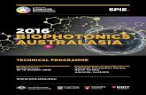 2016 BIOPHOTONICS AUSTRALASIA - SPIE · Welcome SPIE BioPhotonics Australasia will provide an opportunity for a broad-ranging exploration of the use of interactions between light