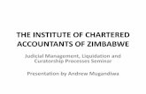 THE INSTITUTE OF CHARTERED ACCOUNTANTS … INSTITUTE OF CHARTERED ACCOUNTANTS OF ZIMBABWE ... to winding up in terms of Sections 299 –314 of the ... Companies (Winding Up) Rules,