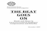 State of New Jersey Commission of Investigation THE … Beat Goes On.pdf · 2009-11-30 · State of New Jersey Commission of Investigation THE BEAT GOES ON Waste and Abuse in Local