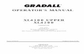 OPERATOR S MANUAL XL4100 UPPER XL4200 - …mygradall.com/pdf/upper_ops_manuals/2460-4139_A... · OPERATOR'S MANUAL GRADALL ... SAFETY HIGHLIGHTS Read and understand this manual, ...