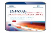 Infrastructure & Network - israeltrade.org.au€¦ · 3G cell shrinkage, limited capacity due to EIRP limits and spatial Pilot Pollution interference. Broadband coverage to remote