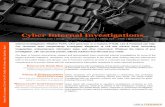 Cyber Internal Investigations - Law and Forensics · Cyber Internal Investigations ... investigating both the electronic evidence and paper trails spanning the globe, ... government