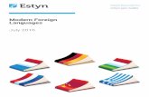 Modern Foreign Languages - estyn.llyw.cymru · The remit author and survey team 42 . ... modern foreign languages had remained fairly stable over the ... understanding of the grammar
