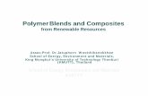 Polymer Blends and Composites - seem.kmutt.ac.th to polymer... · on the use of natural and renewable materials such as cellulose micro/nano fibers, ... some selected polymer blends
