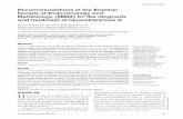Recommendations of the Brazilian Society of … · Recommendations of the Brazilian Society of Endocrinology ... of Bone and Mineral Metabolism of the Brazilian Society of Endocrinology