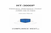 Dielectric Withstand Tester - Compliance West USA · 2018-03-27 · Dielectric Withstand Tester ... Test Verification procedure when using the HTT-1 function checker: ... The continuity