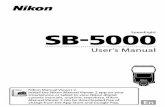 5000 User’s Manualdownload.nikonimglib.com/.../SB-5000UM_CH(En)03.pdfA-1 Preparation A En-03 Preparation About the SB-5000 and This User’s Manual Thank you for purchasing the Nikon