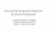 Discrete Sampling and Integration for the AI Practitionermeel/Slides/CMV-AAAI17.pdf• Naive Algorithm: ... Perebor Project ... • Backtracking search for satisfying truth assignment