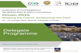 Delegate Programme - ICE: The home of civil engineering · Delegate Programme ... (4%) and Partex (2%). The first economic oil find was made in 1962 and the ... 9:41 10:00 a Presentation