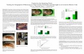 Pushed to the Breaking Point: Testing for Geographic ... · thickness and claw resistance to breakage in crab populations from the ... Crabs were collected by hand at two sites each