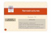Nanostructures - Mehmet Akif Ersoy Universityabs.mehmetakif.edu.tr/upload/0379_2018_dosya.pdfNanostructures 1 MTX9100 Nanomaterials ... have properties that are between those of bulk