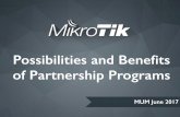 Partnership Programs 2017 - MikroTik MTCNA Network Associate ... • Training outline • MTCNA course materials • 20x RouterBOARDs FREE. MikroTik Offers • MTCNA certiﬁcates