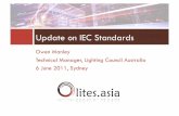 Update on IEC Standards LED Lamps IEC 62560 (>50V) - safety Published February 2011 IEC PAS 62612 (>50V) - performance Published 2009 as PAS PAS –Publically Available Specification