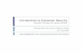 Introduction to Computer Security - The IMDEA Software ...carmela.troncoso/talks/CT-Introduction.pdf · Introduction to Computer Security Carmela Troncoso, KU Leuven (COSIC) Computer