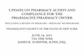 UPDATE ON PHARMACY AUDITS AND COMPLIANCE … · Do NOT pay sales reps by IRS 1099s,(consultants are improper in the pharmacy arena) that is a violation of Stark federal anti kickback