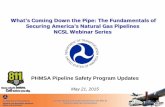 What’s Coming Down the Pipe: The Fundamentals of … · - 1 - What’s Coming Down the Pipe: The Fundamentals of Securing America’s Natural Gas Pipelines NCSL Webinar Series PHMSA