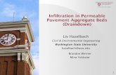 Infiltration in Permeable Pavement Aggregate Beds (Draindown)cem.uaf.edu/media/192362/6-cesticc-2016-summer-meeting-haselbach... · Infiltration in Permeable Pavement Aggregate Beds