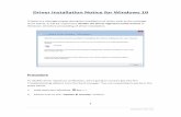 Driver Installation Notice for Windows 10 - Dino-Lite Installation Notice for Windows 10... · Driver Installation Notice for Windows 10 If there is a message popup during the installation