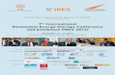 7th International Renewable Energy Storage Conference … · Rising shares of renewable energy in our energy system require a complementary mix of intermittent and dynamic sources