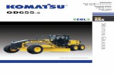 GD655-5 E 1004 - Komatsu Ltd. · 2 3 walk-around gd655-5 m otor g rader motor grader gd655-5 horsepower gross: 165 kw221 hp @ 2100 rpm net: 163 kw218 hp @ 2100 …