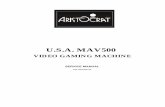 U.S.A. MAV500 - Slot Tech Forum Systems/CD of Manuals...USA MAV500 Video Service Manual Table of Contents USA - Revision 01 IX Table of Contents General Description 1-1 1.1 Physical