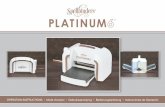 Congratulations & thank you for purchasing the … Please read all the instructions in this manual before using your Spellbinders Platinum machine. Inside Your Box 1. Spellbinders