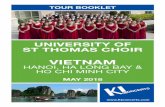 VIETNAM of St Thomas... · The tickets for Delta Airlines and Cathay Pacific ... Exchange and Interview UST Choir and give certificate ... Cathay . KIconcerts. provided ...