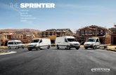 THE SPRINTER - assets.mbvans.com · The Sprinter also features Crosswind ... Electronic Stability Program (ESP®)5 with Electronic ... Load-Adaptive Electronic Stability Program ...