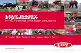 LELY DAIRY EQUIPMENT · 3 lely DAIRy eQUIPMeNT Table of contents Making your business ready for the future 4 A sustainable, profitable and enjoyable future in farming 6 Milking equipment